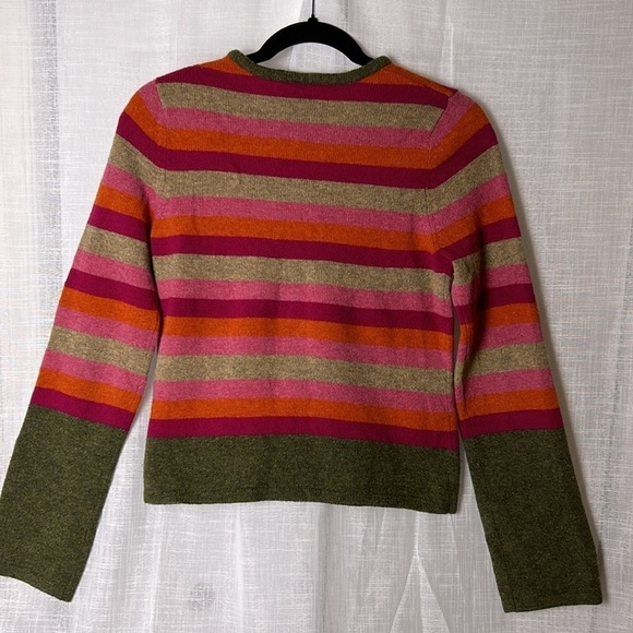 Y2K American Eagle Outfitters,Lambswool sweater,pull over,striped,boho EC - Picture 7 of 14